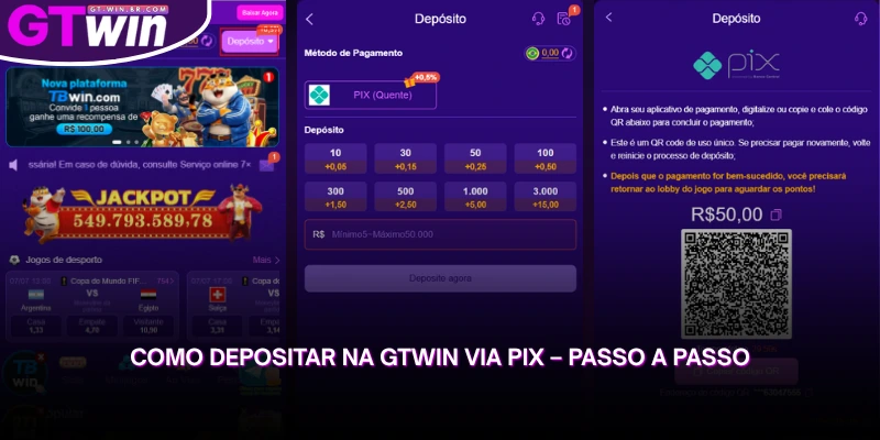 aprenda como fazer um depósito via pix na gtwin de forma rápida e prática